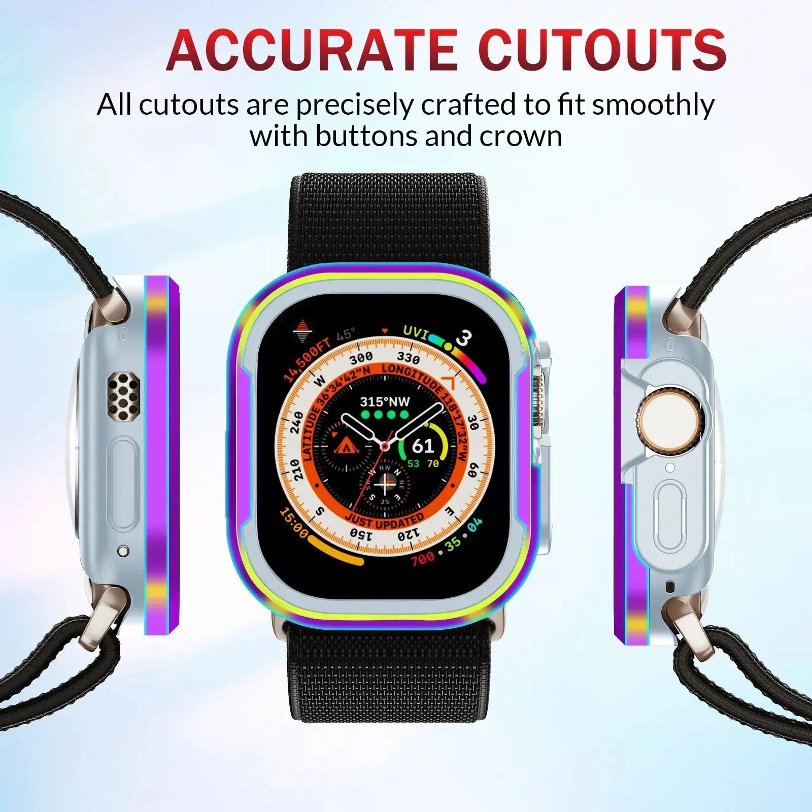 Aluminum Alloy Watchcase Cover for Apple Watch Ultra Series 10 9 8 7 6 5 Bumper Case 46mm 45mm 41mm 42mm Accessories Frame Metal Pinnacle Luxuries