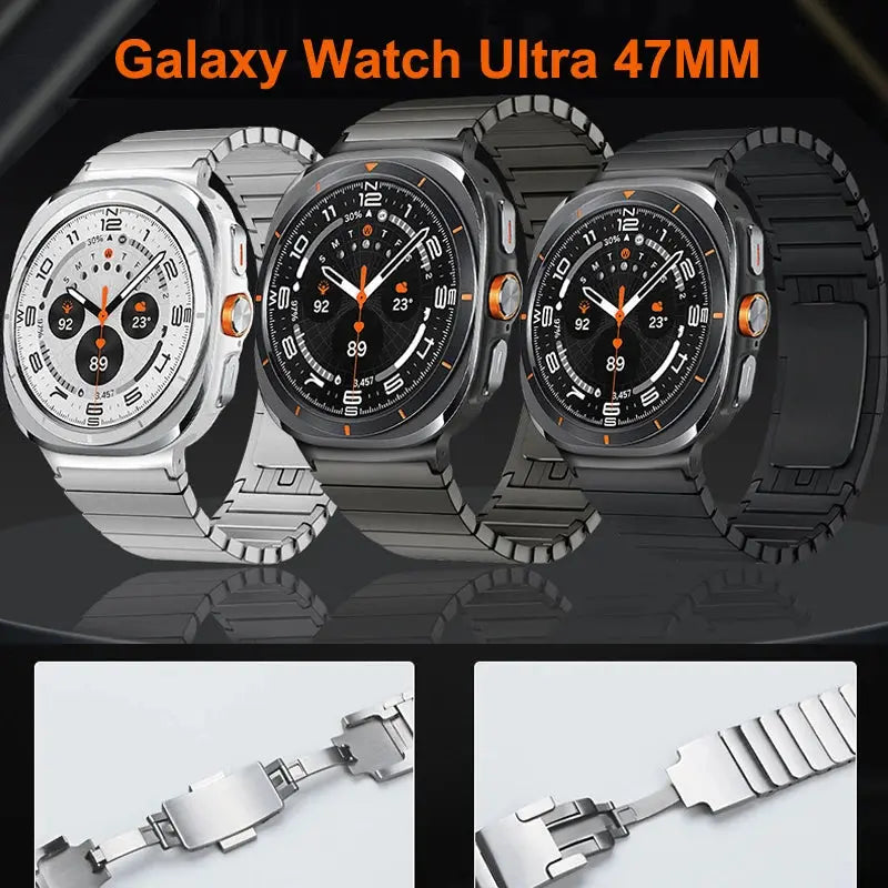 Bracelet Link Strap For Samsung Galaxy Watch Ultra 47MM Stainless Steel Watchband For Galaxy Watch 7 Ultra 47MM Wristband Correa Pinnacle Luxuries