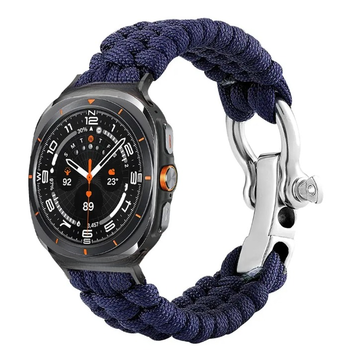 Nylon Paracord Outdoor Band for Samsung Galaxy Watch 7 Ultra 47mm