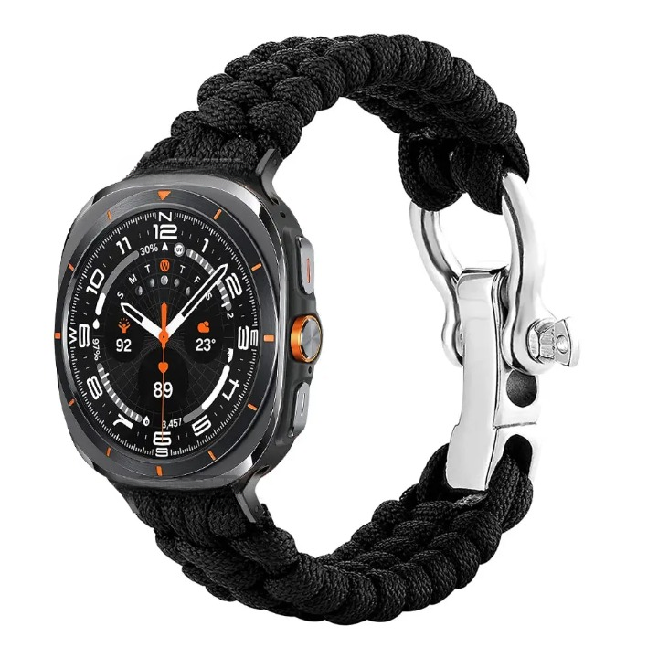 Nylon Paracord Outdoor Band for Samsung Galaxy Watch 7 Ultra 47mm