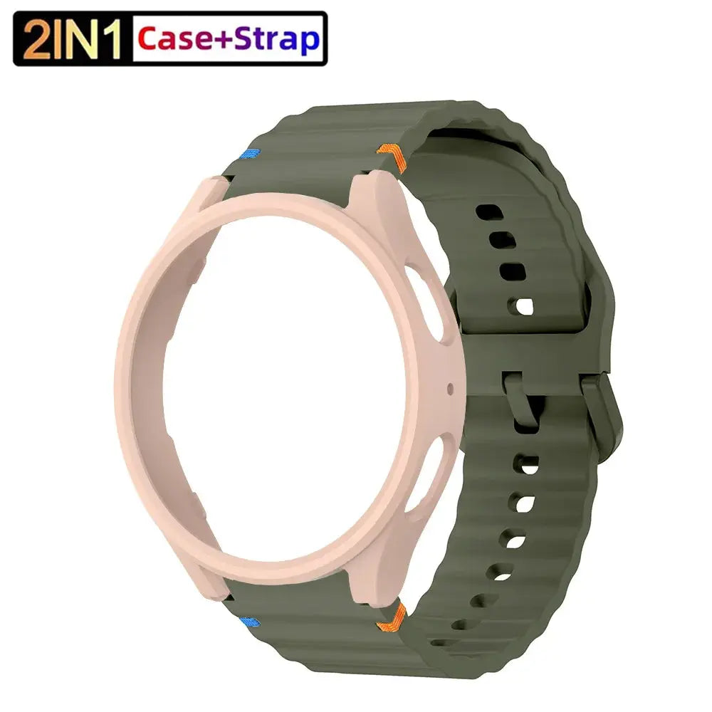 Ultimate 2-in-1 Silicone Strap & Protective Case for Samsung Galaxy Watch 7