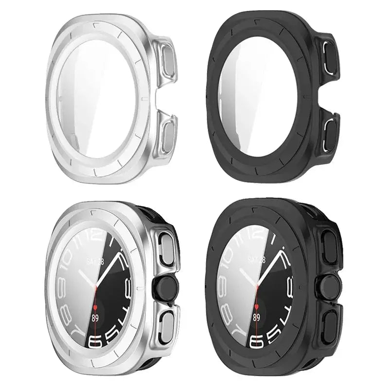 Stainless Steel Strap For Samsung Galaxy Watch 7 Ultra 47mm Band+Cover For galaxy watch 7 ultra 47mm PC Case Tempered Glass Film Pinnacle Luxuries