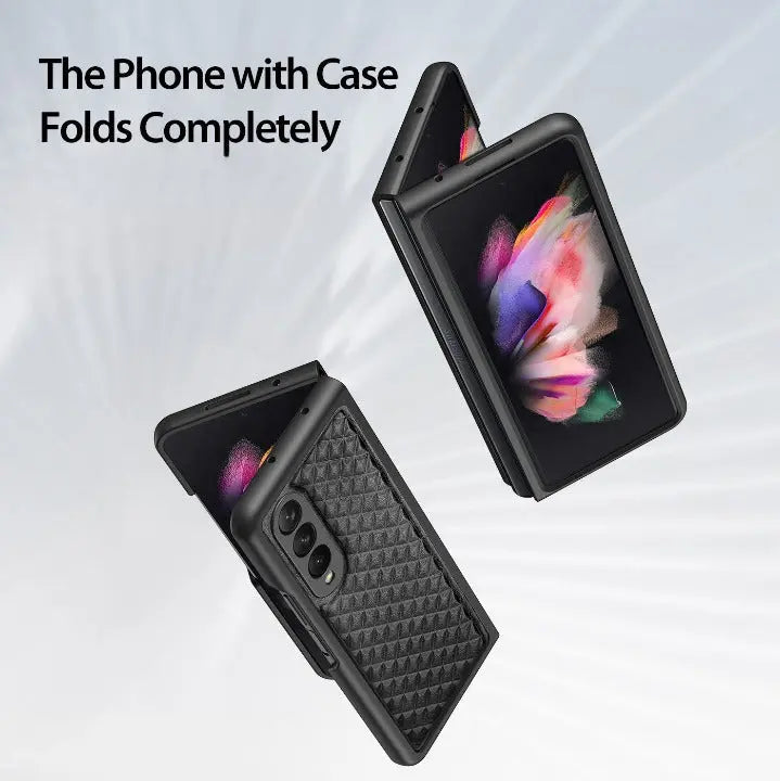 Pinnacle Premium Genuine Leather Case For Samsung Galaxy Z Fold 3 Fold 4 - Pinnacle Luxuries